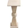 imageKate and Laurel Gaeta Modern Square Pedestal Drink Table 10 x 10 x 22 Bleached Wood Coastal Mango Wood Mini Table for Use as Small Bedroom Nightstand or Indoor Plant Stand