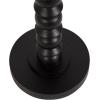 imageKate and Laurel Konya Modern Wooden Round Drink Table 10 x 10 x 23 Antique Gold TotemInspired Accent Pedestal Table with Turned Base for Use as Indoor Plant Stand or Mini Nightstand OptionBlack