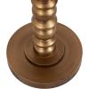 imageKate and Laurel Konya Modern Wooden Round Drink Table 10 x 10 x 23 Antique Gold TotemInspired Accent Pedestal Table with Turned Base for Use as Indoor Plant Stand or Mini Nightstand OptionGold