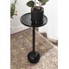 imageKate and Laurel Miki Modern Pedestal Drink Table 10 x 10 x 23 Black Decorative Accent Martini Table for Use as Plant Stand Indoors or Outdoors or as a Living Room AccentBlack