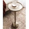 imageKate and Laurel Miki Modern Pedestal Drink Table 10 x 10 x 23 Black Decorative Accent Martini Table for Use as Plant Stand Indoors or Outdoors or as a Living Room AccentGold