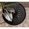 imageKate and Laurel Miki Modern Pedestal Drink Table 10 x 10 x 23 Black Decorative Accent Martini Table for Use as Plant Stand Indoors or Outdoors or as a Living Room AccentBlack