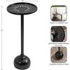 imageKate and Laurel Miki Modern Pedestal Drink Table 10 x 10 x 23 Black Decorative Accent Martini Table for Use as Plant Stand Indoors or Outdoors or as a Living Room AccentBlack
