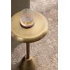imageKate and Laurel Morizet Modern Round Drink Table 10 x 10 x 22 Antique Brass Transitional Metal Martini Table with Pedestal Design for Use as Small Indoor Plant Stand or Living Room Accent