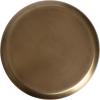 imageKate and Laurel Morizet Modern Round Drink Table 10 x 10 x 22 Antique Brass Transitional Metal Martini Table with Pedestal Design for Use as Small Indoor Plant Stand or Living Room Accent