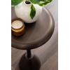 imageKate and Laurel Morizet Modern Round Drink Table 10 x 10 x 22 Bronze Transitional Metal Martini Table with Pedestal Design for Use as Small Indoor Plant Stand or Living Room Accent
