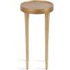 imageKate and Laurel Rava Modern Metal Round Drink Table 10 x 10 x 21 Antique Nickel Cast Aluminum Accent Table for Use as Indoor Plant Stand or Living Room Decor PieceGold