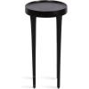 imageKate and Laurel Rava Modern Metal Round Drink Table 10 x 10 x 21 Antique Nickel Cast Aluminum Accent Table for Use as Indoor Plant Stand or Living Room Decor PieceBlack