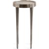 imageKate and Laurel Rava Modern Metal Round Drink Table 10 x 10 x 21 Antique Nickel Cast Aluminum Accent Table for Use as Indoor Plant Stand or Living Room Decor PieceSilver