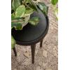 imageKate and Laurel Rava Modern Metal Round Drink Table 10 x 10 x 21 Antique Nickel Cast Aluminum Accent Table for Use as Indoor Plant Stand or Living Room Decor PieceBlack