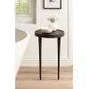 imageKate and Laurel Rava Modern Metal Round Drink Table 10 x 10 x 21 Antique Nickel Cast Aluminum Accent Table for Use as Indoor Plant Stand or Living Room Decor PieceBronze