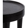 imageKate and Laurel Rava Modern Metal Round Drink Table 10 x 10 x 21 Antique Nickel Cast Aluminum Accent Table for Use as Indoor Plant Stand or Living Room Decor PieceBlack