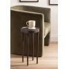 imageKate and Laurel Rava Modern Metal Round Drink Table 10 x 10 x 21 Antique Nickel Cast Aluminum Accent Table for Use as Indoor Plant Stand or Living Room Decor PieceBronze