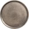 imageKate and Laurel Rava Modern Metal Round Drink Table 10 x 10 x 21 Antique Nickel Cast Aluminum Accent Table for Use as Indoor Plant Stand or Living Room Decor PieceSilver