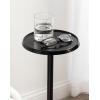 imageKate and Laurel Sanzo Modern Metal Pedestal Drink Table 9 x 9 x 23 Black Decorative Martini Table with Hammered Tabletop for Use as Indoor Plant Stand or Living Room Mini TableBlack