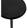 imageKate and Laurel Sanzo Modern Metal Pedestal Drink Table 9 x 9 x 23 Black Decorative Martini Table with Hammered Tabletop for Use as Indoor Plant Stand or Living Room Mini TableBlack