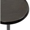 imageKate and Laurel Sanzo Modern Metal Pedestal Drink Table 9 x 9 x 23 Black Decorative Martini Table with Hammered Tabletop for Use as Indoor Plant Stand or Living Room Mini TablePewter