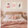 imageKate and Laurel Sylvie Beaded Howdy Vintage Framed Canvas Wall Art by Tnia Garca 18x24 White Western Cowboy Art for Wall