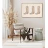 imageKate and Laurel Sylvie Cowboy Boots Landscape Framed Canvas Wall Art by Honey Island Studio 23x33 Bright Gold Cute Western Art for Wall
