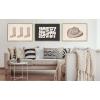 imageKate and Laurel Sylvie Cowgirl Hat Landscape Framed Canvas Wall Art by Honey Island Studio 23x33 Bright Gold Cute Cowboy Hat Art for Wall