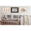 imageKate and Laurel Sylvie Cowgirl Hat Landscape Framed Canvas Wall Art by Honey Island Studio 23x33 Natural Cute Cowboy Hat Art for Wall