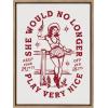 imageKate and Laurel Sylvie Mitts Off Framed Canvas Wall Art by The Whiskey Ginger 18x24 Gold Cute Western Cowgirl Art for Wall