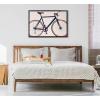 imageKate and Laurel Sylvie Tour de France Framed Canvas Wall Art by Caroline Mint 23x33 Black Decorative Bicycle Art Print for Wall