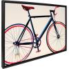 imageKate and Laurel Sylvie Tour de France Framed Canvas Wall Art by Caroline Mint 23x33 Black Decorative Bicycle Art Print for Wall