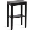 imageKate and Laurel Talcott Modern Square Wood Drink Table 12 x 12 x 28 Black Transitional Decorative TwoTier Pedestal Table for Use as Plant Stand Indoors or Living Room Decor AccentBlack