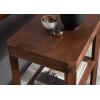 imageKate and Laurel Talcott Modern Square Wood Drink Table 12 x 12 x 28 Black Transitional Decorative TwoTier Pedestal Table for Use as Plant Stand Indoors or Living Room Decor AccentWalnut Brown