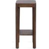imageKate and Laurel Talcott Modern Square Wood Drink Table 12 x 12 x 28 Black Transitional Decorative TwoTier Pedestal Table for Use as Plant Stand Indoors or Living Room Decor AccentDark Brown