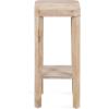 imageKate and Laurel Talcott Modern Square Wood Drink Table 12 x 12 x 28 Black Transitional Decorative TwoTier Pedestal Table for Use as Plant Stand Indoors or Living Room Decor AccentNatural