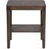 imageKate and Laurel Talcott Modern Square Wood Drink Table 12 x 12 x 28 Black Transitional Decorative TwoTier Pedestal Table for Use as Plant Stand Indoors or Living Room Decor AccentGrey