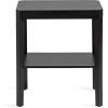 imageKate and Laurel Talcott Modern Square Wood Drink Table 12 x 12 x 28 Black Transitional Decorative TwoTier Pedestal Table for Use as Plant Stand Indoors or Living Room Decor AccentBlack