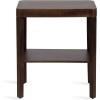 imageKate and Laurel Talcott Modern Square Wood Drink Table 12 x 12 x 28 Black Transitional Decorative TwoTier Pedestal Table for Use as Plant Stand Indoors or Living Room Decor AccentDark Brown