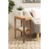 imageKate and Laurel Talcott Modern Square Wood Drink Table 12 x 12 x 28 Black Transitional Decorative TwoTier Pedestal Table for Use as Plant Stand Indoors or Living Room Decor AccentNatural