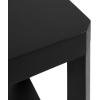 imageKate and Laurel Talcott Modern Square Wood Drink Table 12 x 12 x 28 Black Transitional Decorative TwoTier Pedestal Table for Use as Plant Stand Indoors or Living Room Decor AccentBlack