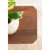 imageKate and Laurel Talcott Modern Square Wood Drink Table 12 x 12 x 28 Black Transitional Decorative TwoTier Pedestal Table for Use as Plant Stand Indoors or Living Room Decor AccentWalnut Brown