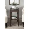 imageKate and Laurel Talcott Modern Square Wood Drink Table 12 x 12 x 28 Black Transitional Decorative TwoTier Pedestal Table for Use as Plant Stand Indoors or Living Room Decor AccentGrey