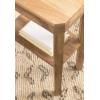 imageKate and Laurel Talcott Modern Square Wood Drink Table 12 x 12 x 28 Black Transitional Decorative TwoTier Pedestal Table for Use as Plant Stand Indoors or Living Room Decor AccentNatural