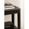 imageKate and Laurel Talcott Modern Square Wood Drink Table 12 x 12 x 28 Black Transitional Decorative TwoTier Pedestal Table for Use as Plant Stand Indoors or Living Room Decor AccentBlack