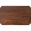 imageKate and Laurel Talcott Modern Square Wood Drink Table 12 x 12 x 28 Black Transitional Decorative TwoTier Pedestal Table for Use as Plant Stand Indoors or Living Room Decor AccentWalnut Brown