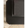 imageKate and Laurel Talcott Modern Square Wood Drink Table 12 x 12 x 28 Black Transitional Decorative TwoTier Pedestal Table for Use as Plant Stand Indoors or Living Room Decor AccentBlack