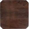 imageKate and Laurel Talcott Modern Square Wood Drink Table 12 x 12 x 28 Black Transitional Decorative TwoTier Pedestal Table for Use as Plant Stand Indoors or Living Room Decor AccentDark Brown