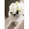 imageKate and Laurel Tira Elegant Round Drink Table 10 x 22 White Marble and Silver Modern Glam Circle Martini Table for Use as a Small Bedroom Nightstand or Living Room Plant Stand OptionSilverWhite