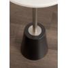 imageKate and Laurel Tira Elegant Round Drink Table 10 x 22 White Marble and Silver Modern Glam Circle Martini Table for Use as a Small Bedroom Nightstand or Living Room Plant Stand OptionBlackWhite