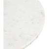 imageKate and Laurel Tira Elegant Round Drink Table 10 x 22 White Marble and Silver Modern Glam Circle Martini Table for Use as a Small Bedroom Nightstand or Living Room Plant Stand OptionSilver
