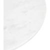 imageKate and Laurel Tira Elegant Round Drink Table 10 x 22 White Marble and Silver Modern Glam Circle Martini Table for Use as a Small Bedroom Nightstand or Living Room Plant Stand OptionBronze