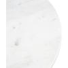 imageKate and Laurel Tira Elegant Round Drink Table 10 x 22 White Marble and Silver Modern Glam Circle Martini Table for Use as a Small Bedroom Nightstand or Living Room Plant Stand OptionPewter