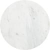 imageKate and Laurel Tira Elegant Round Drink Table 10 x 22 White Marble and Silver Modern Glam Circle Martini Table for Use as a Small Bedroom Nightstand or Living Room Plant Stand OptionPewter